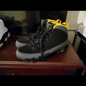Jordan 9 retro dark charcoal black size 13 men's US